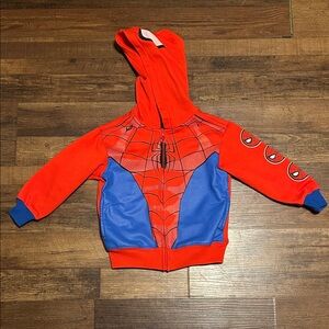 Marvel Spiderman Costume Hoodie - Red and Blue - 4T